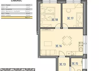 Prodej bytu 3+kk + 20 m2 terasa, Residence Promenáda