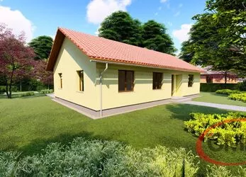 Velmi pěkný stavební pozemek 800 m2 s výstavbou RD 4+kk 100 m2, P-západ, Čisovice - Bojov