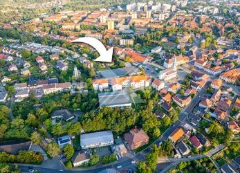 Prodej polyfunkčního objektu 1 564 m² se studií bytového domu 3 831 m², Příbram - Březové Hory