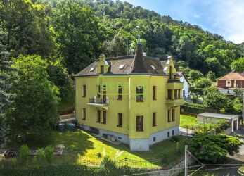 Prodej stylové prvorepublikové vily, 3 bytové jednotky, Ústí nad Labem, podsklepeno, klid