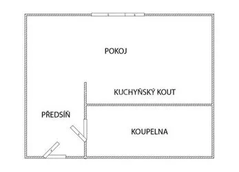 Pronájem byt 1+KK, 20 m2, nám. přátelství Prachatice