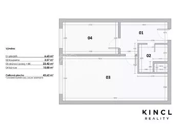 Na prodej: Elegantní byt 2+kk 43 m2 po nákladné rekonstrukci v Nymburce