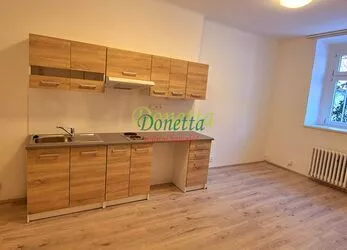 Pronájem bytu 1+kk, 32 m2, okna do vnitrobloku, Parléřova ul., Praha 6 -Střešovice